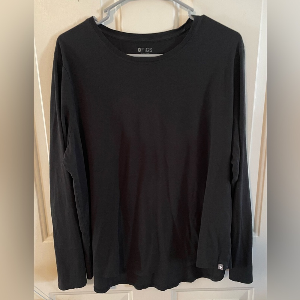 FIGS under scrub long sleeve shirt